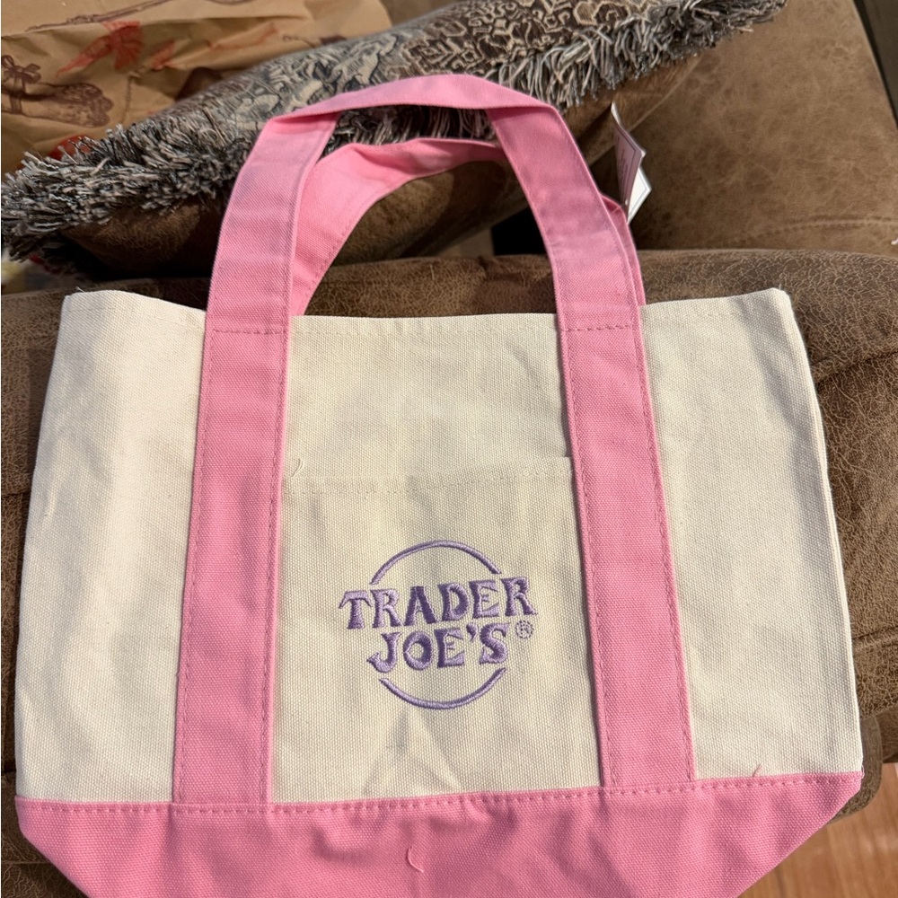 Trader Joe’s Pastel Pink Mini Tote